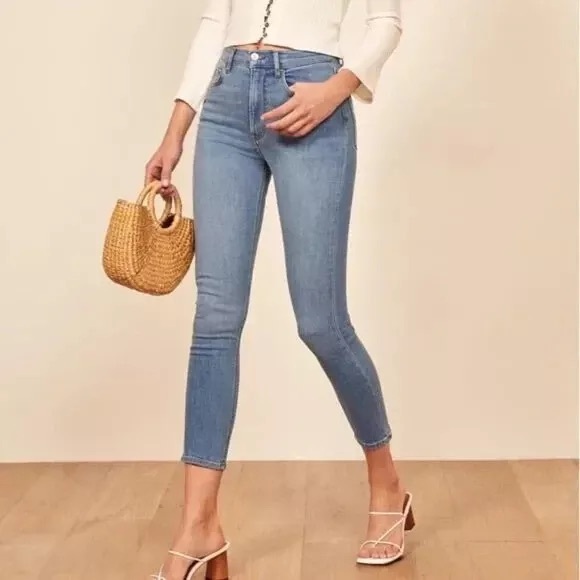 High & Skinny Crop Jeans - Picture 1 of 8